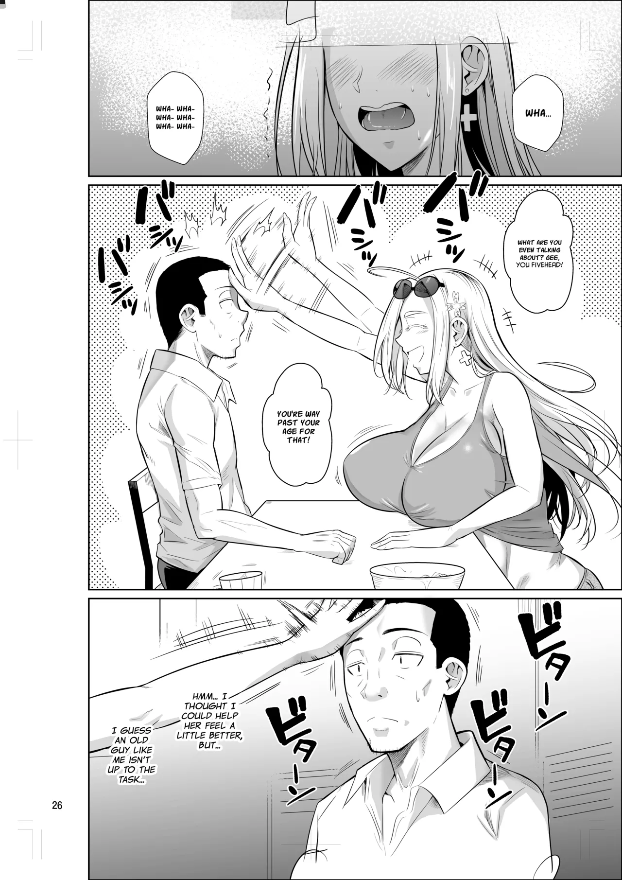 Hentai Manga Comic-A Plain Old Man From The Employment Ice Age Lands a Job at a Foreign Student Dorm Teaching The Blonde Bombshell a Lesson-Read-27